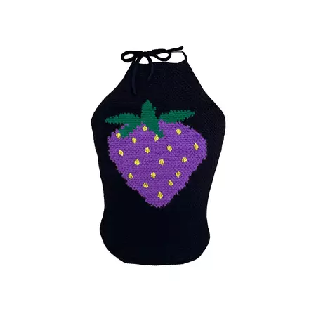 Strange Berry Crochet Top – Lirika Matoshi