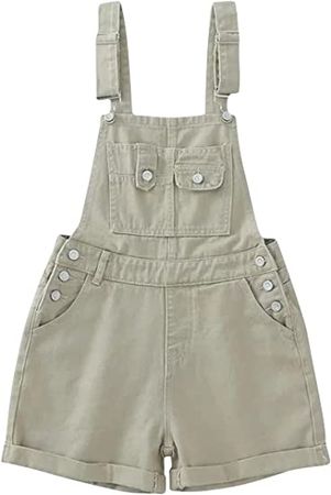 Amazon.com: ZGZZ7 Women's Classic Vintage Denim Bib Jean Short Jumpsuits Pants Overalls : Clothing, Shoes & Jewelry