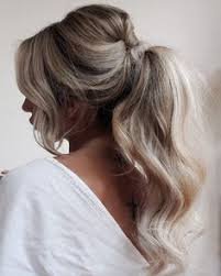 hair in a ponytail curled - Google Search