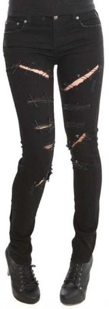 ripped skinny jeans hot topic