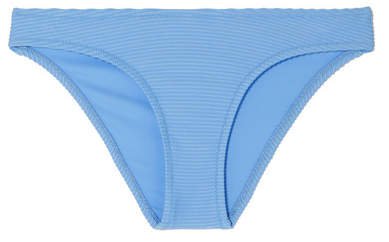 Ribbed Bikini Briefs - Light blue