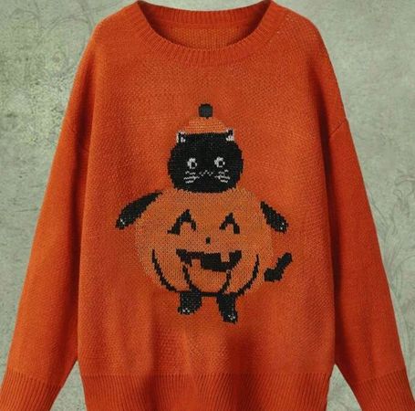 Pumpkin Cat Sweater