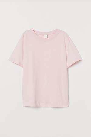 Cotton T-shirt - Light pink - Ladies | H&M GB