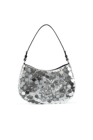 Sasi Bag in Silver Sequin – Simon Miller