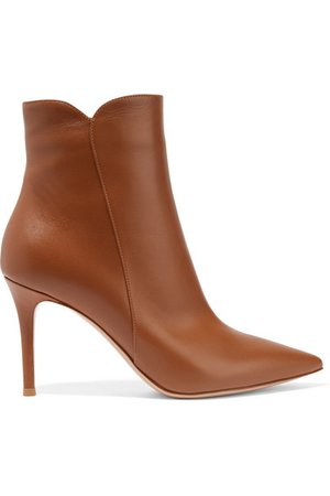 Gianvito Rossi | Levy 85 leather ankle boots | NET-A-PORTER.COM