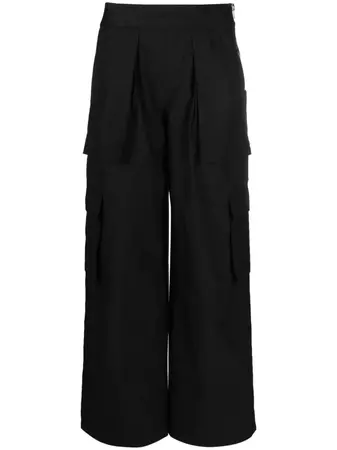 Alexander Wang logo-waistband cargo-pockets pants Trousers - Farfetch