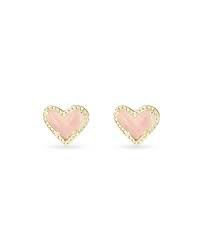 rose quartz gold earrings - Google Search