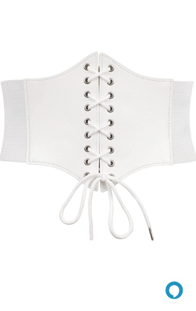White Corset Belt