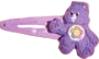 purple harmony bear hair clip