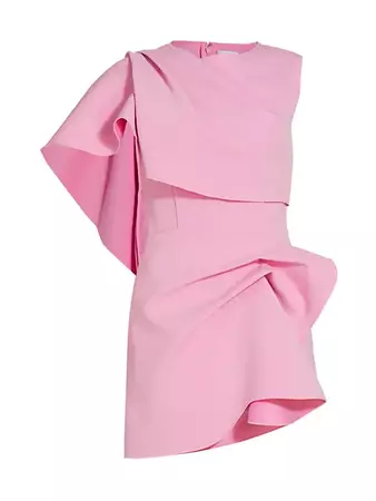 Shop Acler Catesby Draped Minidress | Saks Fifth Avenue