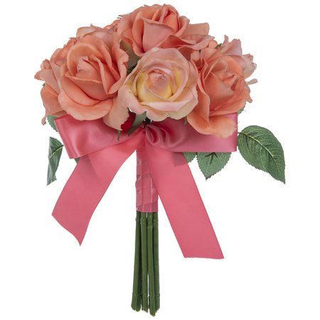 Coral Carolina True Touch Rose Bouquet | Hobby Lobby | 39882