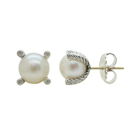 David yurman pearl earrings