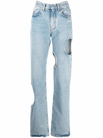Off-White Meteor Baggy Denim Jeans - Farfetch