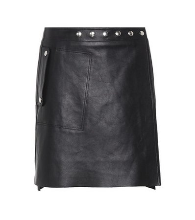 Shiryn studded leather miniskirt