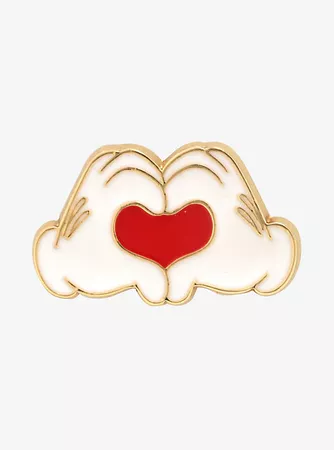 Disney Mickey Mouse Heart Hands Enamel Pin - BoxLunch Exclusive