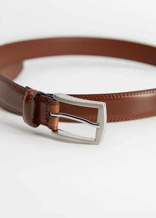 Leather belt - Man | Mango Man Denmark