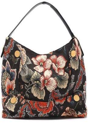 Popper Floral-jacquard Shoulder Bag