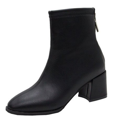 Vindler Block Heel Short Boots | YesStyle