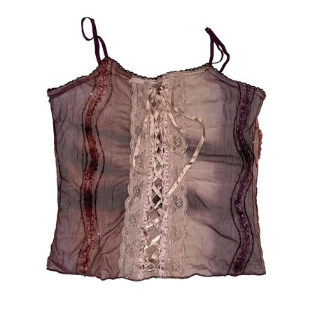 Grunge fairy corset top by 3 Suisses. Fully lined... - Depop
