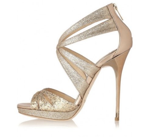 gold heels 👠