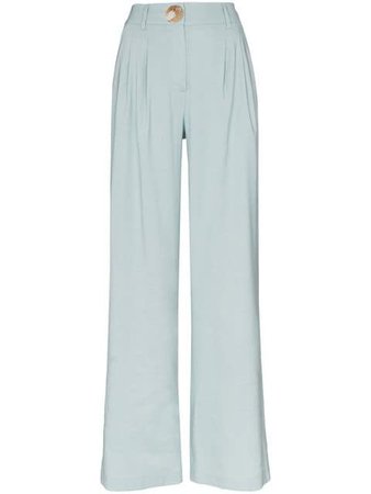 Rejina Pyo high waisted wide leg trousers £425 - Shop SS19 Online - Fast Delivery, Free Returns