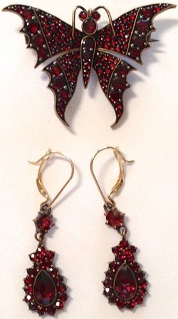 vintage burgundy earrings and necklaces - Google Search