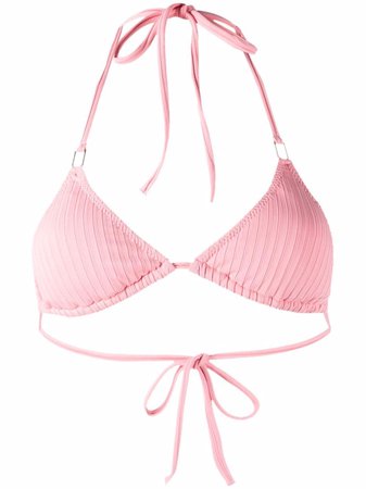 Shop Melissa Odabash Cancun ribbed bikini top with Express Delivery - FARFETCH