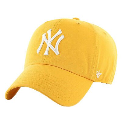 47 Brand Men's New York Yankees Clean Up Cap - Yellow Gold BNWT | eBay