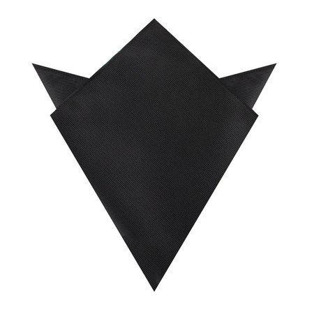 black pocket square