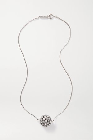 Silver Silver-tone crystal necklace | Isabel Marant | NET-A-PORTER