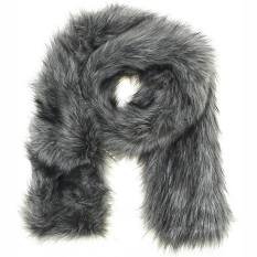 grey fur scarf - Google Search