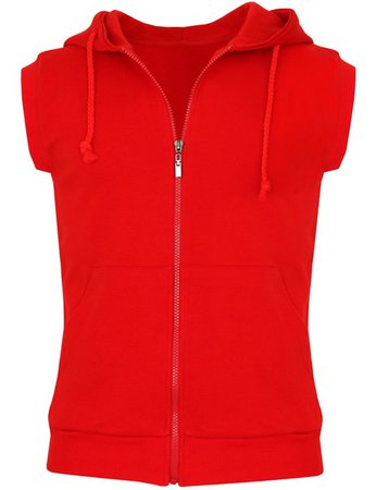 Bcpolo Casual zip hoodie Sleeveless hoodie vest jacket-Unisex