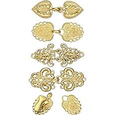 Amazon.com: 4 Pieces Vintage Sweater Swirl Clip Cape Cloak Clips Retro Cardigan Clip Shawl Collar Clasp Dress Shirt Brooch Clip for Girl Women (Gold, Classic): Clothing, Shoes & Jewelry