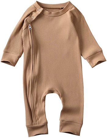 Amazon.com: Newborn Baby Boy Girl Romper Clothes Infant Solid Ribbed Onesie Bodysuit Jumpsuit Outfits: Clothing, Shoes & Jewelry