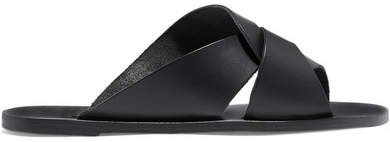 ATP Allai Cutout Leather Sandals - Black