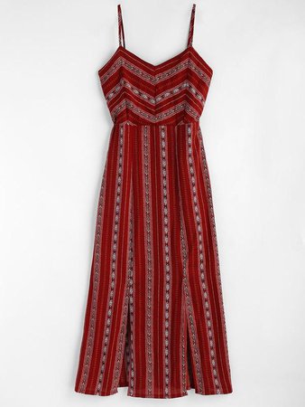 Printed High Waist Cami Dress | bestdress1.com