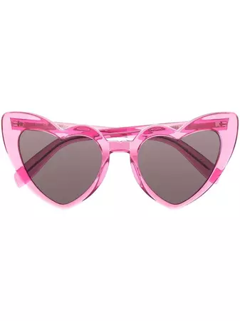 Saint Laurent Eyewear heart-frame Tinted Sunglasses - Farfetch