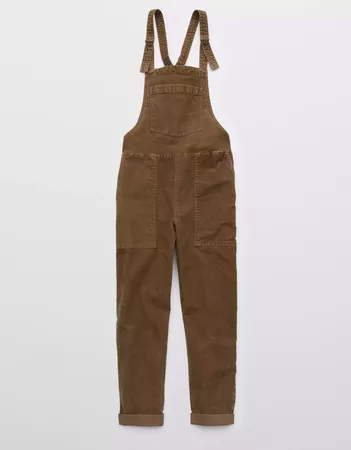 Aerie Corduroy Overall brown