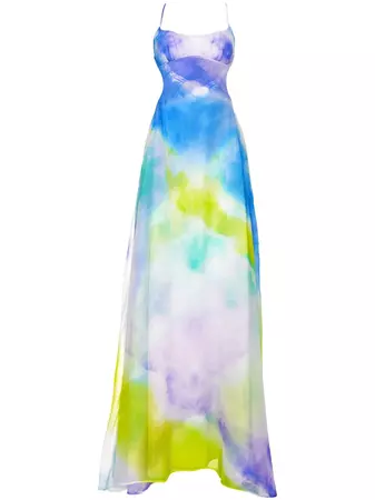 Retrofete Scarlett wave-print Silk Dress - Farfetch