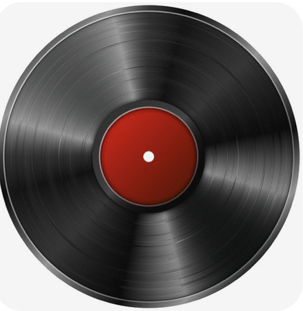 black and red record