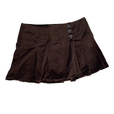 Y2K BROWN PLEATED SKIRT 🤎 - free ship - this is a... - Depop