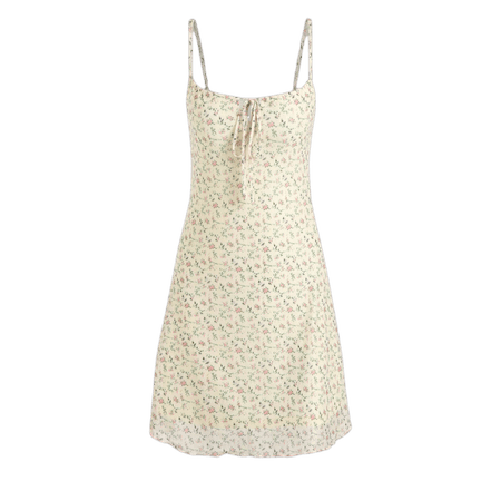 Ditsy Floral Knotted Mini Dress