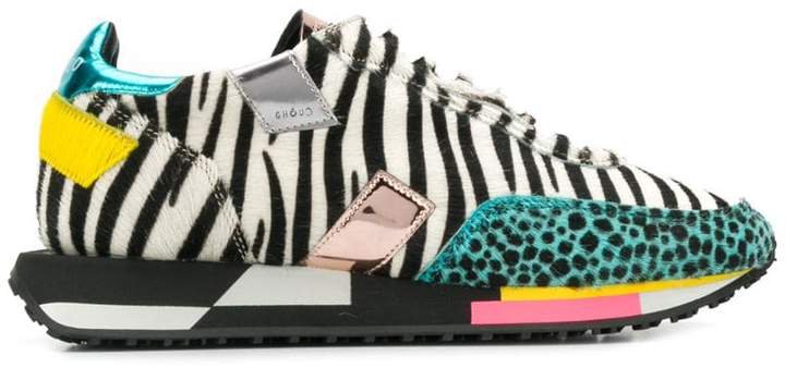 Ghoud zebra print sneakers