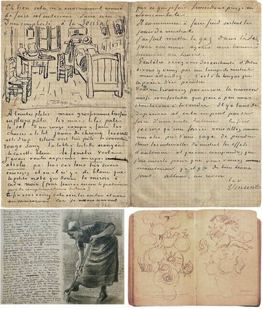 sketchbook pages by Vincent van Gogh | Defter