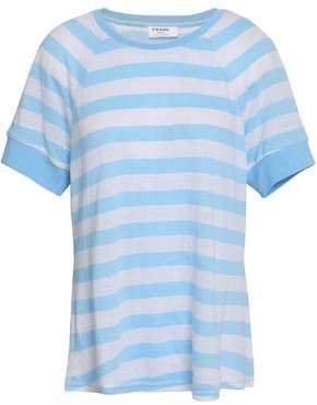 Striped Slub Linen-jersey T-shirt
