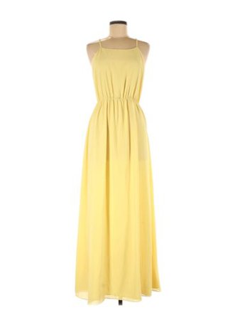 MM Couture by Miss Me Women Yellow Casual Dress M | eBay