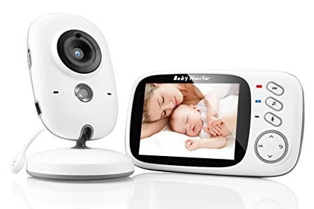 SYOSIN Babyphone mit Kamera, Video Überwachung Baby Monitor Wireless 3.2" TFT LCD Digital dual Audio Funktion,Gegensprechfunktion,Schlaflieder,Temperatursensor, Nachtsicht: Amazon.de: Baby