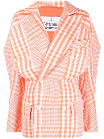 Vivienne Westwood Double Breasted Check Blazer - Farfetch