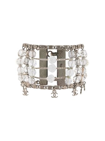 Chanel Pre-Owned 2000 Beaded Cuff Bracelet - Farfetch