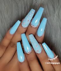 blue acrylic nails - Google Search